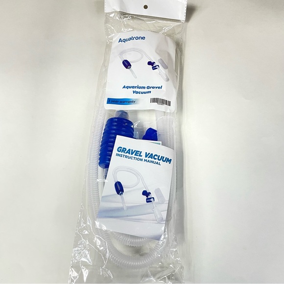 NEW Aquatrone Aquarium Gravel Vacuum Fish Tank Blue - Picture 1 of 5